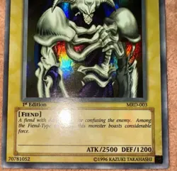 🔥 YUGIOH SUMMONED SKULL MRD-003 ULTRA RARE 1ST EDITION ENGLISH ORIGINAL LP - Image 2