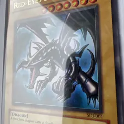 Yu-Gi-Oh! RED EYES BLACK DRAGON HOLO SDJ-001! GREAT CONDITION B - Image 4