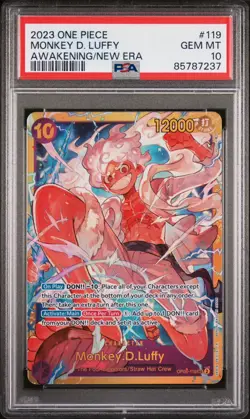 Monkey D Luffy OP05-119 SEC PSA 10 One Piece Card Game Awakening Of The New Era - Image 1
