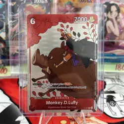 • Monkey.D.Luffy • P-001 Alt Art Holo Gift Collection 2023 One Piece TCG NM - Image 1