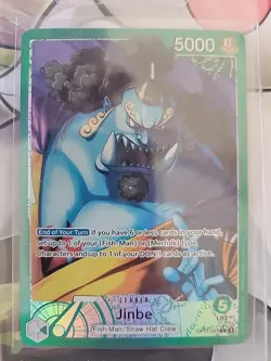 One Piece TCG Jinbe OP11-021 Alt Art Leader A Fist Of Divine Speed English - Image 1