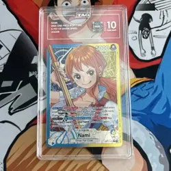 One Piece A Fist of Divine Speed - Nami Leader Alt Art OP11-041 - TAG 10 Eng - Image 1