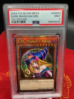 Dark Magician Girl MP24-EN009 Yugioh 25th Tin Quarter Century Secret Rare PSA 9 - Image 1
