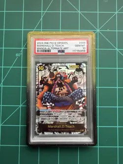 Namco Marshall D. Teach OP09-093 Emperors New World SR Foil Manga PSA 10 - Image 1