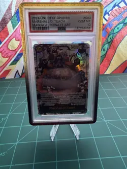 Namco Marshall D. Teach OP09-093 Emperors New World SR Foil Manga PSA 10 - Image 3