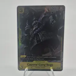 Namco One Piece Capone"Gang"Bege OP04-100 Alternate Art Foil Rare 3 Cost - Image 1