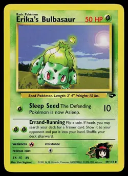 Pokemon Card - Erika's Bulbasaur Gym Challenge 39/132 Uncommon - Image 1