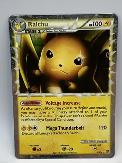 Pokemon TCG Raichu Holo Prime Card 83/90 Undaunted Set - Image 2