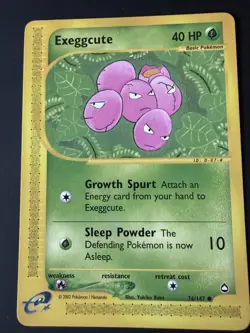 Exeggcute Pokemon Common Card - Expedition Base Set - 076/165 - Image 1