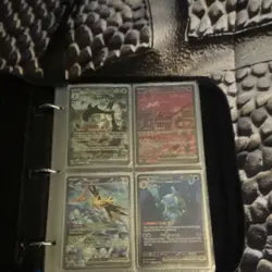 Pokemon TCG Mixed Card Lot w/ Binder & Tin, Exeggcute Illustration Rare PSA 9 - Image 1