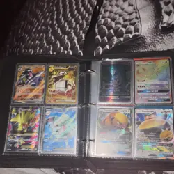 Pokemon TCG Mixed Card Lot w/ Binder & Tin, Exeggcute Illustration Rare PSA 9 - Image 2