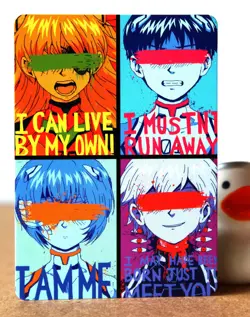 Neon Genesis Evangelion Card - Shinji Ikari - Full Art Foil (gold) - Image 3