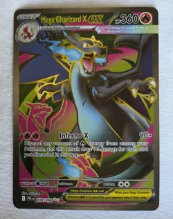 Pokemon Mega Charizard 109/094 X EX Holo Ultra Rare Card CENTERED BEAUTY - Image 1