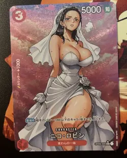 One Piece Sexy Anime Waifu Card Nico Robin Wedding Dress Set Of 4 Goddess Story - Image 4