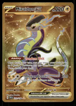 Pokemon Cards Miraidon ex 253/198 Scarlet & Violet Hyper Rare NM - Image 1