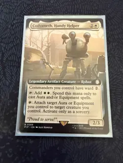 Codsworth, Handy Helper (Extended Art) UB: Fallout Regular Non-Foil MTG - Image 1