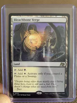 Bleachbone Verge - R 0250 DFT - Magic: The Gathering MTG W/ Toploader + Sleeve - Image 1