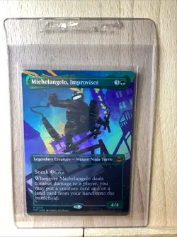 MTG Teenage Mutant Ninja Turtles Michelangelo, Improviser Borderless 0219 - Image 1
