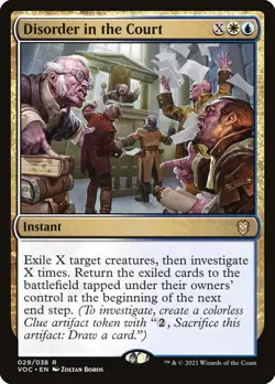 MTG Disorder in the Court ** Crimson Vow Commander ** English - Image 1