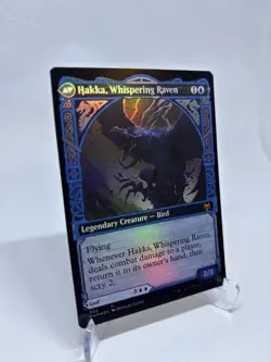 MTG Mint Foil Kaldheim KHM Alrund, God of the Cosmos / Hakka, Whispering One - Image 5