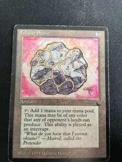 MTG Magic the Gathering - Fellwar Stone - The Dark - MP Cond - Image 1