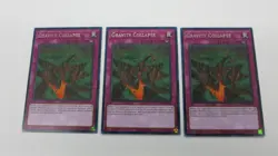 3x GRAVITY COLLAPSE TRAP VASM-EN030 1ST EDITION RARE YUGIOH PACK FRESH - Image 1