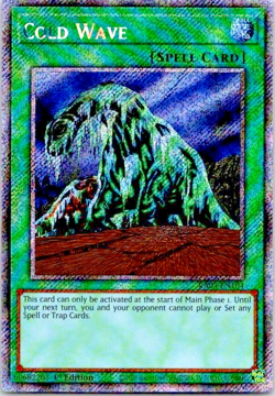 Cold Wave RA03-EN104 Platinum Secret Rare Nearn Mint 1st Edition Yu-Gi-Oh! Card - Image 1