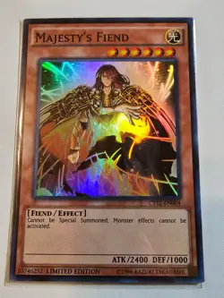 Majesty's Fiend CT12-EN004 Limited Edition Super Rare Yugioh - Image 1