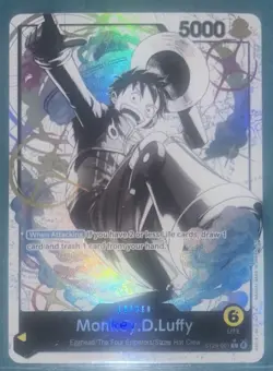 Monkey.D.Luffy ST29-001 and ST29-001 Alt Art Leader One Piece TCG English - Image 2