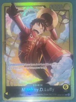 Monkey.D.Luffy ST29-001 and ST29-001 Alt Art Leader One Piece TCG English - Image 4