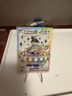 Pokemon TCG Terapagos EX SVP 165 Promo Full Art Sealed Card with Code - Image 1