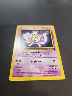 Mewtwo Pokemon Promo The First Movie Card #3 with a Kids WB Stamp Look - Image 4