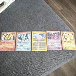 Pokemon EX Set Nintendo Card Lot Flareon, Vaporeon, Ditto, Espeon, Jolteon - Image 1