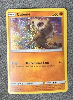Cubone 57/131 General Mills Promo SM Forbidden Light Pokemon Holo MP/HP played - Image 1