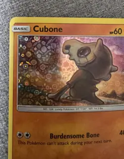 Cubone 57/131 General Mills Promo SM Forbidden Light Pokemon Holo MP/HP played - Image 2