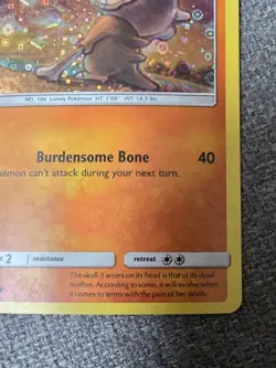 Cubone 57/131 General Mills Promo SM Forbidden Light Pokemon Holo MP/HP played - Image 4