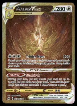 🔥 Pokemon Cards Arceus VSTAR GG70/GG70 Crown Zenith Galarian Gallery - Image 1