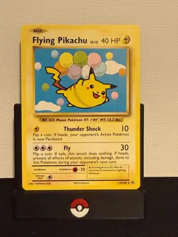 Pokemon TCG XY Evolutions: Flying Pikachu Secret Rare Card 110/108 - Image 1