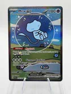 Mew EX 232/091 Bubble Mew Holo Card Sv: Paldean Fates SIR NM+ - Image 1