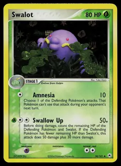 Pokemon Card - Swalot Hidden Legends 50/101 Uncommon Reverse Holo - Image 1