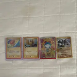 Pokemon TCG Pidgeotto, Pidgey, Marill, Machoke Card Lot 4 Regular & Holo - Image 1