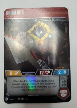 Large Transformers Trading Card Game TCG Lot #1 Metroplex Trypticon *Grimlock* - Image 4