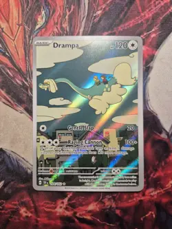 Drampa Pokemon Card 184/162 SV05: Temporal Forces Illustration Rare Holo NM - Image 1