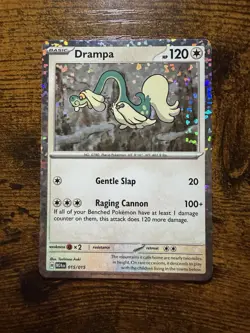 Pokemon Drampa 015/015 McDonald's 2024 Promo Holo Basic 120 HP Card - Image 1