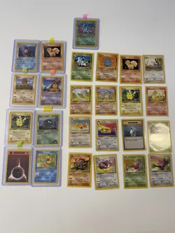 25 Vintage Pokemon Card Lot. 1st Edition, Shadowless HP-NM, Nidoqueen Holo - Image 1