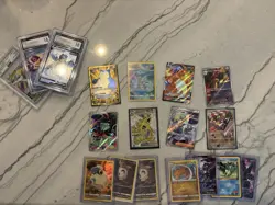 Pokemon Card Lot Graded And NM Singles - Image 1