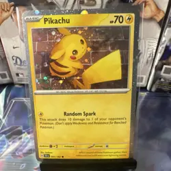 Pokemon Pikachu Holo Promo Card 051/162 Basic - Image 1