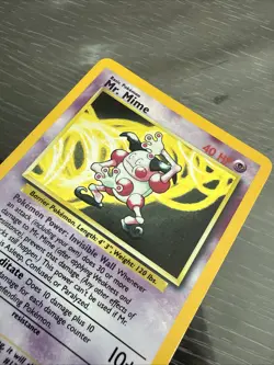 LP/NM (No-Symbol) Pokemon MR. MIME Card JUNGLE Set 6/64 HOLO RARE Error/Misprint - Image 3