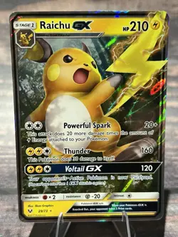 Raichu GX 29/73 Shining Legends Holo - Pokemon Card - Image 1