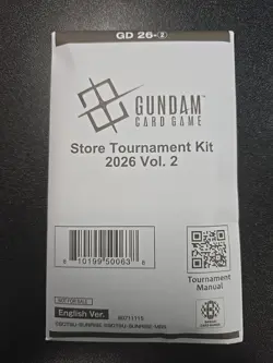 Gundam Trading Card Game Store Tournament Kit 2026 Vol. 2 ENGLISH Sealed - Image 1